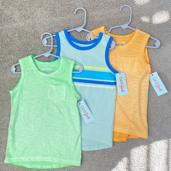 4T cat & Jack tank tops